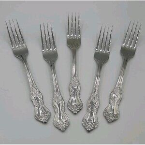 Reed & Barton Marlborough Heritage Mint 18/10 Stainless Steel Dinner Forks Set 5